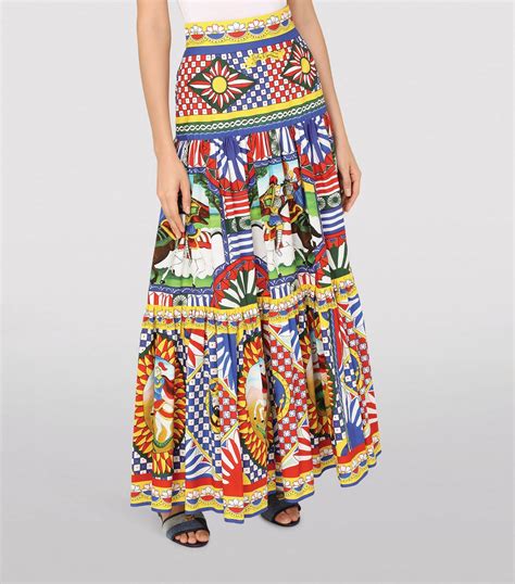 dolce and gabbana maxi skirt